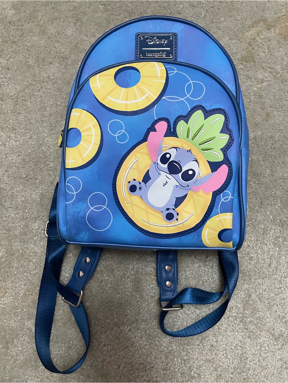Disney Loungefly Stitch Pineapple Mini Backpack
